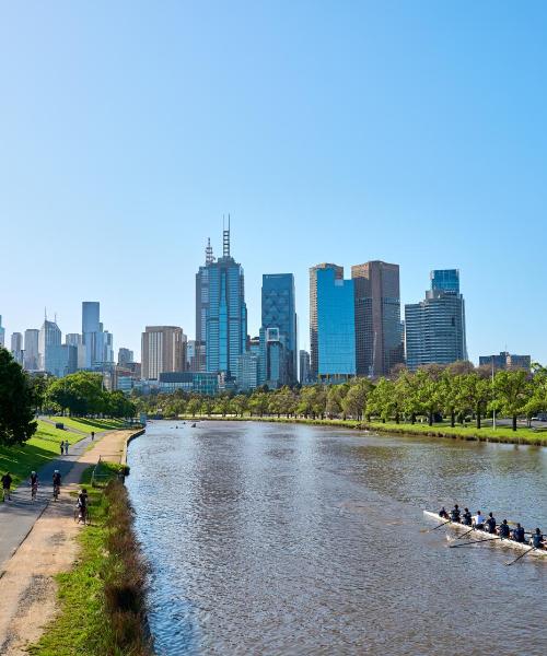 Melbourne şehrinden güzel bir manzara